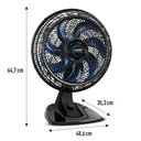 Ver imagem 4 de Ventilador de Mesa Arno ve70 X-treme 40cm 7 Pás Preto e Azul 220v