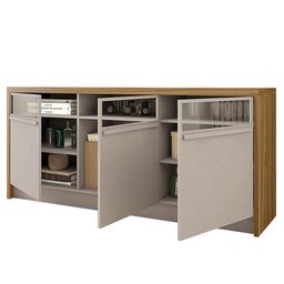 Aparador Buffet 3 Portas Balcão Marrom Vectro Caemmun - 3