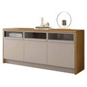 Ver imagem 2 de Aparador Buffet 3 Portas Balcão Marrom Vectro Caemmun