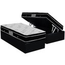 Ver imagem 1 de Cama Box Baú Solteiro: Colchão Molas Bonnel Ortobom Nanolastic Physical + Base CRC Courano Black(