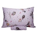 Ver imagem 1 de Jogo de Lençol Solteiro Kazzavip Malha Misto 70% Algodão e 30% Poliéster Estampado com Elástico 2 Pe