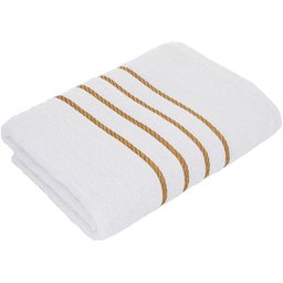 Jogo de Toalha Montreal 2 Banhão + 2 Rosto + 2 Tapete Piso Luxuoso 100% Algodão Branco - 2