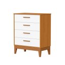 Ver imagem 2 de Cômoda Gaveteira para Quarto de Bebê Flip Branco/Fosco/Savana