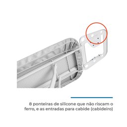 Tábua de Passar Roupa em Aço Reforçada Metalizado Resistente e Moderna 1001 Top Plus - 5