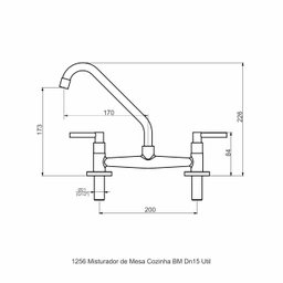 Torneira Misturador de Pia para Cozinha - Útil Perflex - 3