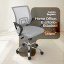 Ver imagem 4 de Kit 6 Cadeiras de Escritório Begonia Mesh Ergonômico Cinza + E-book