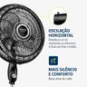Ventilador de Coluna Mondial Super Turbo 8 Pás 150w 50cm Preto e Prata Vtx-50c-8p 127v - 3