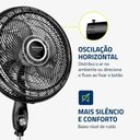 Ver imagem 3 de Ventilador de Coluna Mondial Super Turbo 8 Pás 150w 50cm Preto e Prata Vtx-50c-8p 127v