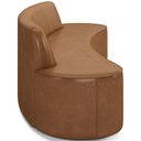 Ver imagem 6 de Sofá 3 Lugares Curvo Sala de Estar Living Cancún D02 Couríssimo Whisky 210 Cm B-90 - Lyam Decor