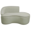 Ver imagem 3 de Kit Divã Recamier Orgânico Marrocos 150cm Lado Direito e 1 Poltronas Amore Bouclé Verde Oliva