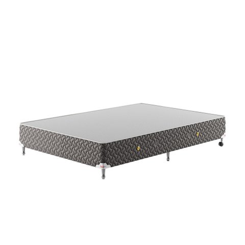 Base Box Casal Spubio Spu + Incofal Marrom 138x188x32cm