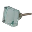 Ver imagem 3 de Puxador Vidro Transparente Quadrado Portas Armarios Moveis