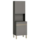 Ver imagem 3 de Paneleiro Torre Quente 2 Portas Lina K02 Gris - Mpozenato