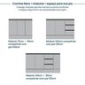 Cozinha Modulada 5 Peças 3 Aéreos 1 Balcão 1 Paneleiro Nara CabeCasa MadeiraOriginals - 15