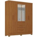 Ver imagem 1 de Guarda Roupa Casal 6 Portas com Espelho Primor 181 cm Cinamomo Zanz