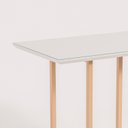 Ver imagem 2 de Aparador Aster 130cm Base Aço Ouro / Tampo Branco Vidro