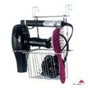 Ver imagem 1 de Organizador Banheiro Porta Secador de Cabelo Suporte Cromado Chapinha e Escova