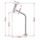 Ver imagem 2 de GABINETE DE VIDRO 45CM AC COM CUBA OVAL AZUL + TORNEIRA METAL