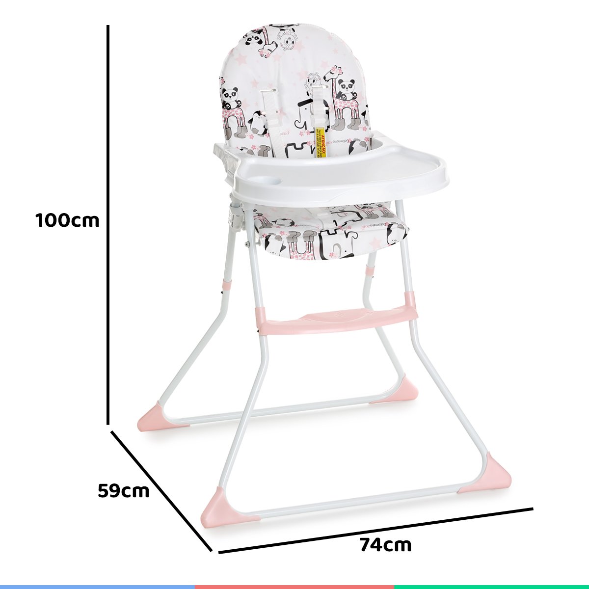 Cadeira Alta De Bebê Para Alimentação Refeição Até 23 Kg Nick Zoo Galzerano - 6