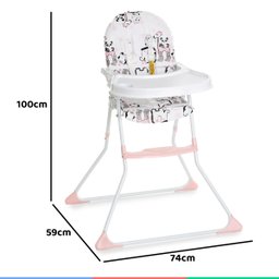 Cadeira Alta De Bebê Para Alimentação Refeição Até 23 Kg Nick Zoo Galzerano - 6