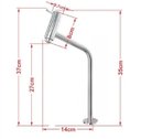 Ver imagem 2 de GABINETE DE VIDRO 40CM AC COM CUBA OVAL AZUL ESCURO + TORNEIRA METAL