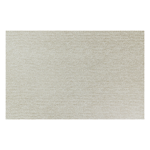 Tapete Retangular Canadá Linha Milão Bege 71% Algodão 29% Poliéster Base Antiderrapante Conforto e D