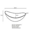 Ver imagem 3 de GABINETE DE VIDRO 40CM AC COM CUBA OVAL CHAMPANHE