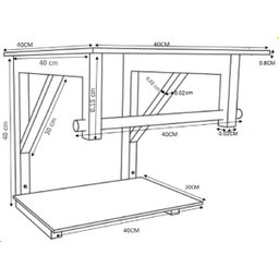 GABINETE DE VIDRO 40CM AC COM CUBA OVAL AZUL - 4