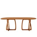 Ver imagem 2 de Mesa para Sala de Jantar Flora 220cm Tampo Orgânico Laminado