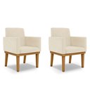 Ver imagem 1 de KIT 02 Poltrona de Estudos TEFI  SUEDE BEGE