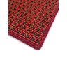 Tapete Capacho de Sisal 60x80 Fibra Natural Varias Cores - Vermelho Quadriculado - 3