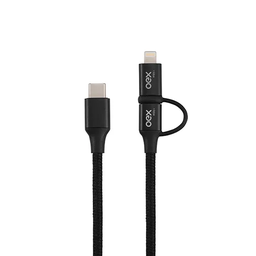 Cabo Oex Usb 4 em 1 Lightining Preto Ce303 - 2