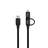 Cabo Oex Usb 4 em 1 Lightining Preto Ce303 - 2