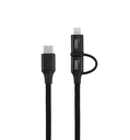 Ver imagem 2 de Cabo Oex Usb 4 em 1 Lightining Preto Ce303
