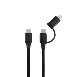 Cabo Oex Usb 4 em 1 Lightining Preto Ce303 - 1