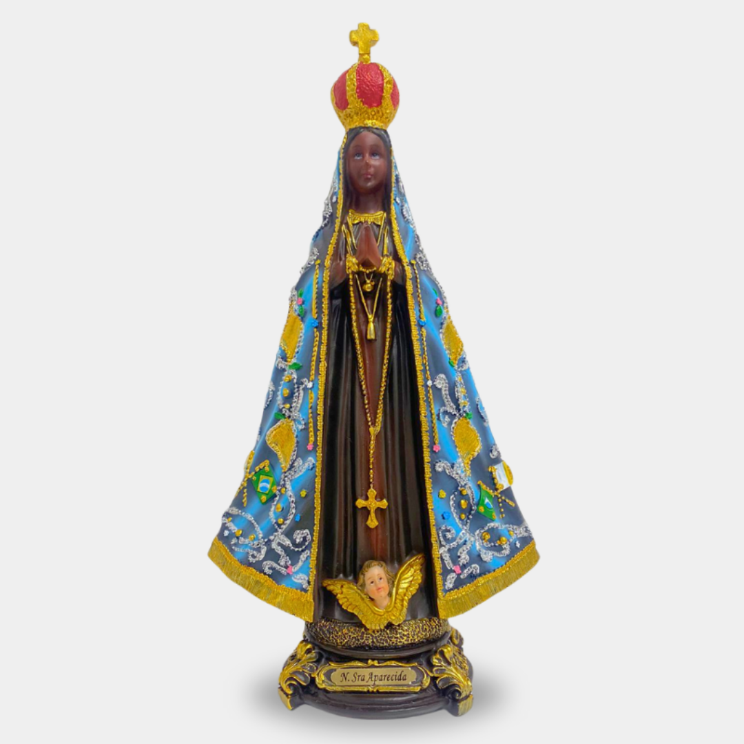 Nossa Senhora Aparecida em Resina Premium 35 Cm - 2