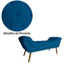 Ver imagem 4 de Conjunto Sienna Cabeceira e Recamier King 195 cm Suede Azul Royal