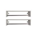 Ver imagem 2 de Kit 02 Nichos Cabideiro Suspenso de Parede Branco Moveara