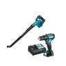 Combo Parafusadeira Furadeira Bat Soprador de Folhas Makita - 1
