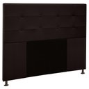 Ver imagem 1 de Cabeceira Cama Box Casal 160cm Safira Sintético I02 Marrom