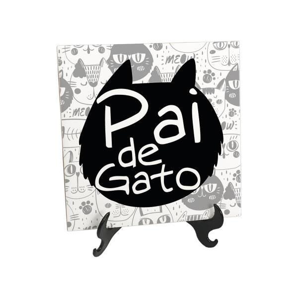 Kit Pai De Gato Engraçado Caneca + Quadro + Mousepad - 4