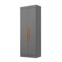 Ver imagem 2 de Guarda-roupa Solteiro Odisseia Plus 2 Portas Onix - Maxel