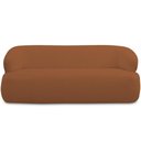 Ver imagem 5 de Sofá 3 Lugares Curvo Orgânico para Sala Living 180cm Barolo L06 Bouclê Terracota - lyam decor