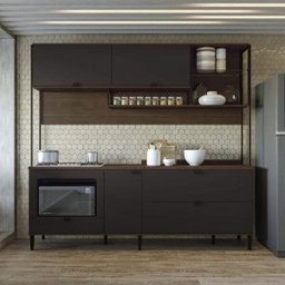 Cozinha Compacta com Tampo 4 Peças Pop Kappesberg - 1 Cozinha Compacta com Tampo 4 Peças Pop Kappesberg - 1