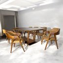 Ver imagem 1 de Conjunto para Sala de Jantar com 8 Cadeiras Laura