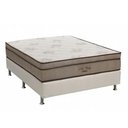 Ver imagem 1 de Conjunto Cama Box Ortobom Casal Pró Vida Superpocket Molas Ensacadas Base Camurça Bege 138x188x53