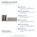 Ver imagem 4 de Kit Cristaleira com Buffet Bend Frisado Principal Incolar Grigio Metal Preto