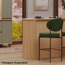 Ver imagem 5 de Bancada para Cozinha Lótus sem Porta MDF 164cm Café Luciane Móveis