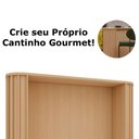 Ver imagem 3 de Bancada para Cozinha Lótus sem Porta MDF 164cm Café Luciane Móveis