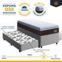 Ver imagem 6 de Cama Box com Colchão de Espuma D33 Pillow Top Comfort Luxo + Auxiliar de Molas Unique Solteiro 88 cm